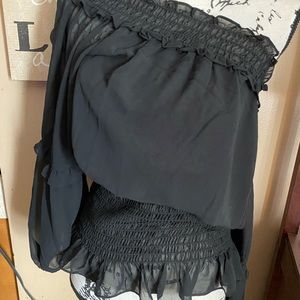 MAX EDITION LADIES XL NWT $98 SHEER BLOUSE